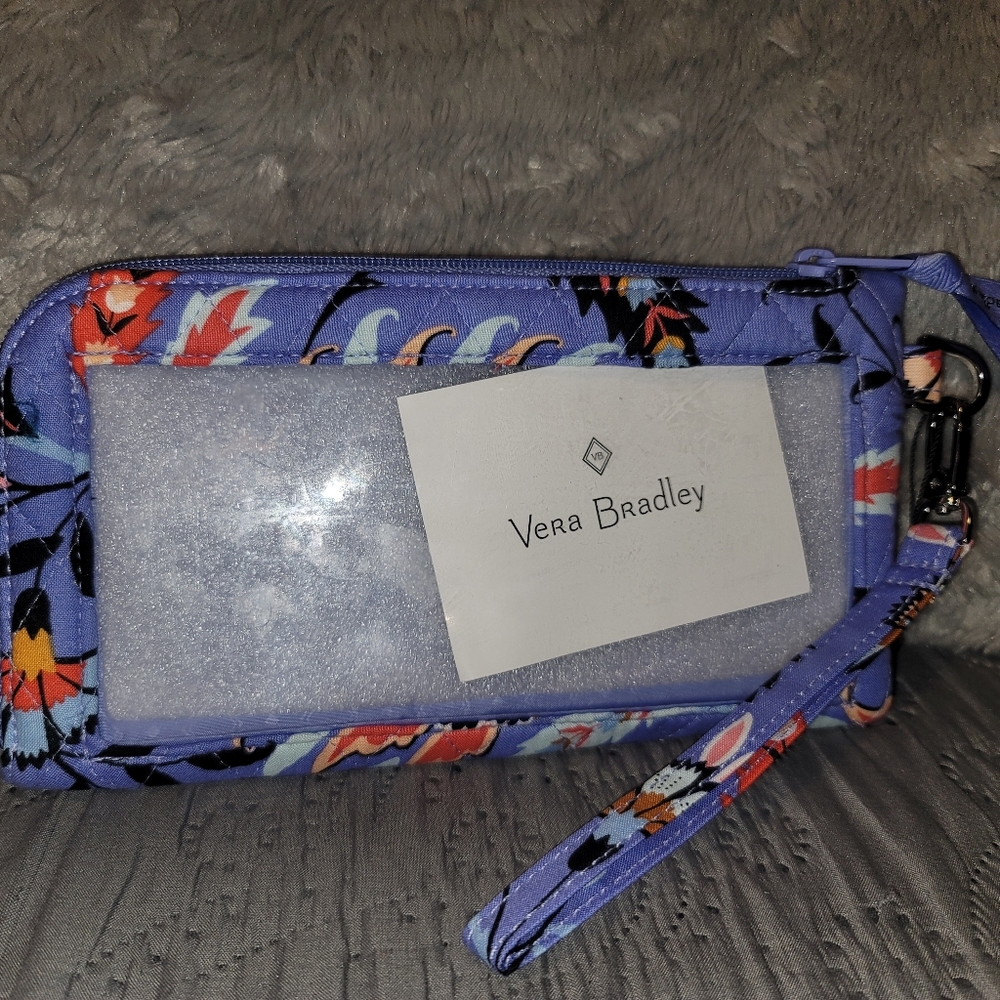 Vera Bradley RFID Tech Wristlet Mural Garden